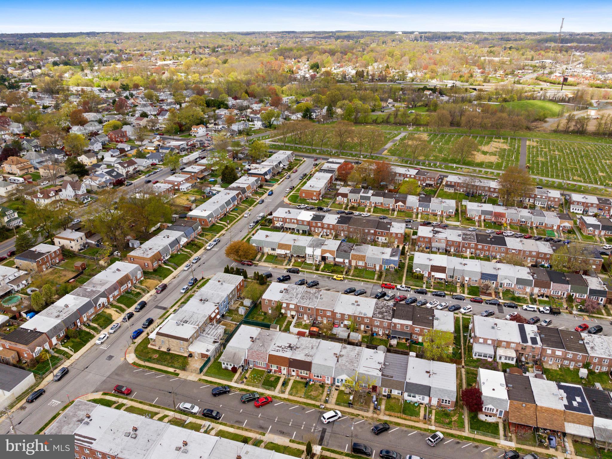 111 Ervin Avenue Marcus Hook, PA 19061 - Photo 34 of 37 an aerial view of residential building with parking space