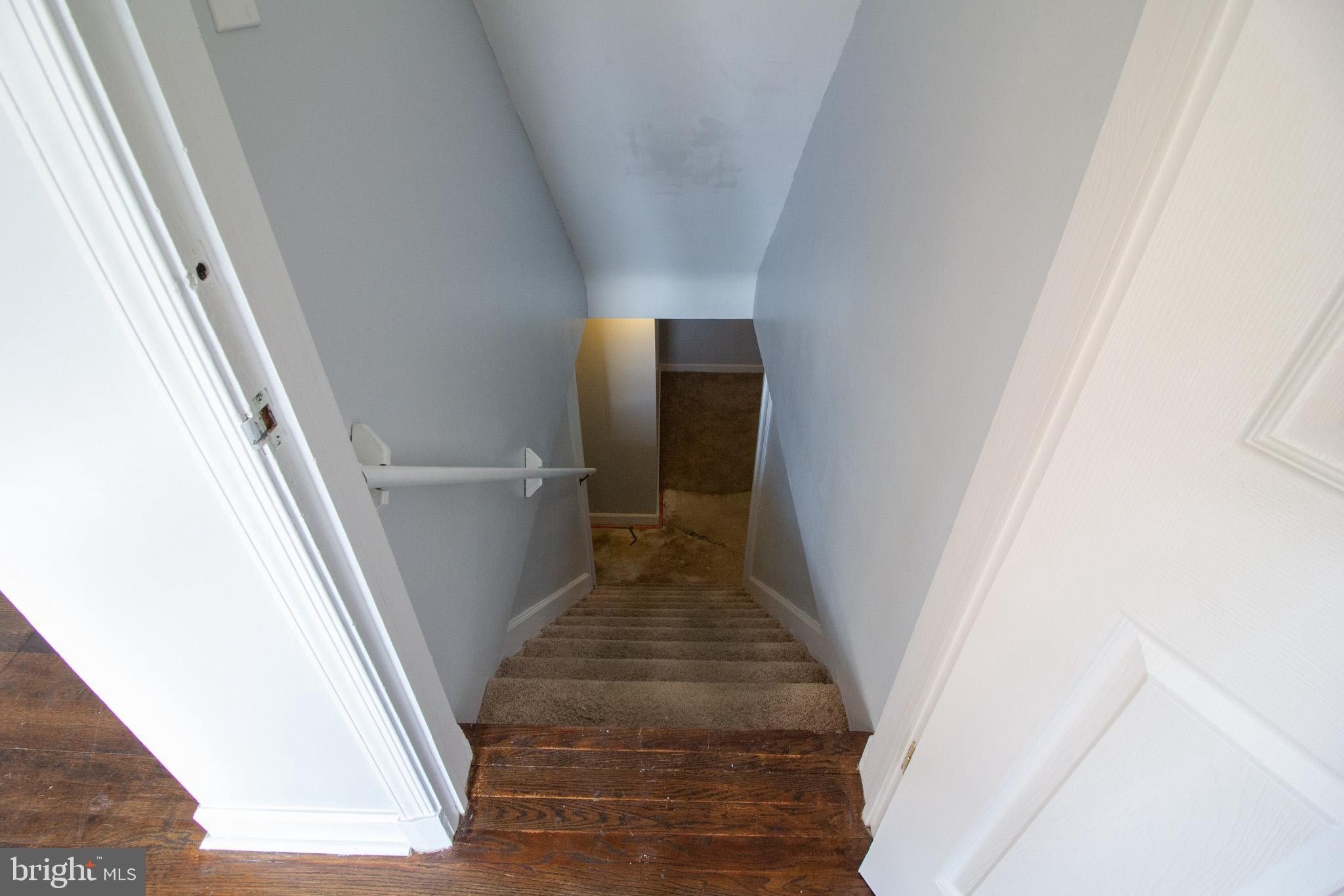 1811 Wendover Road Baltimore, MD 21234 - Photo 25 of 28 Stairs to basement & 4th bedroom