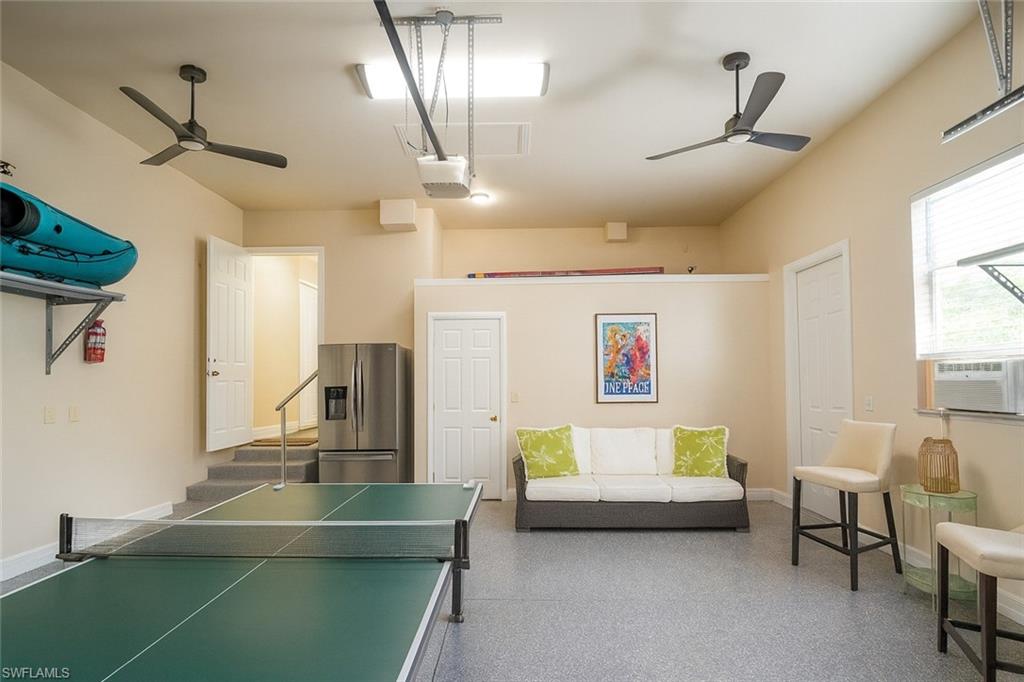 1975 San Marco Road Marco Island, FL 34145 - Photo 29 of 46 Playroom featuring ceiling fan and baseboards