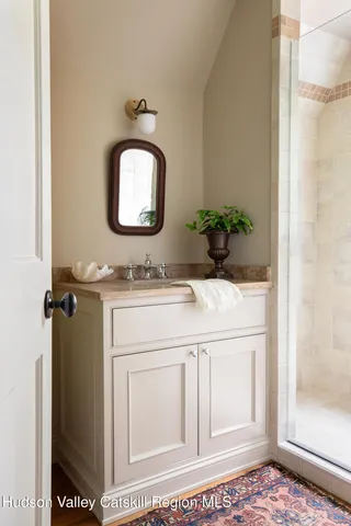 a kitchen with sink and window