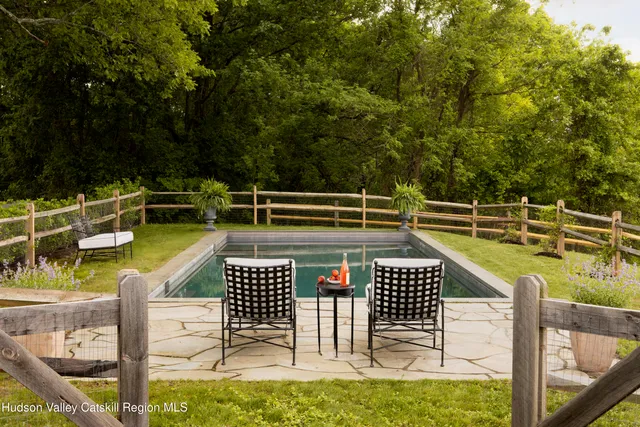 a view of a terrace with chairs