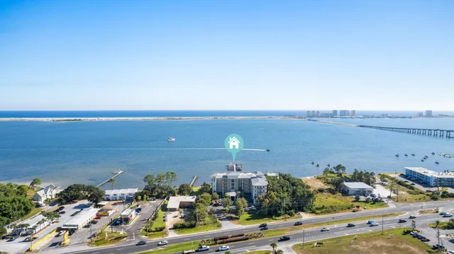 a view of ocean and city