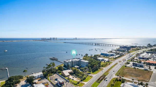 an aerial view of a city