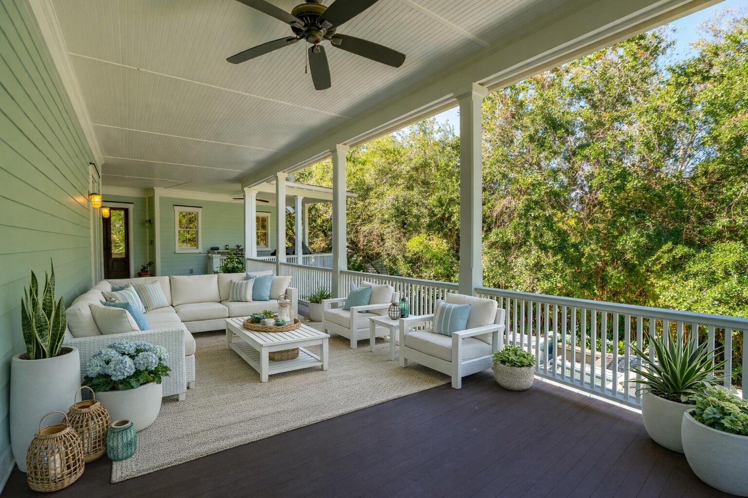 346 Bayview Drive Mount Pleasant, SC 29464 - Photo 24 of 78 Rendering of Furnished Side Porch