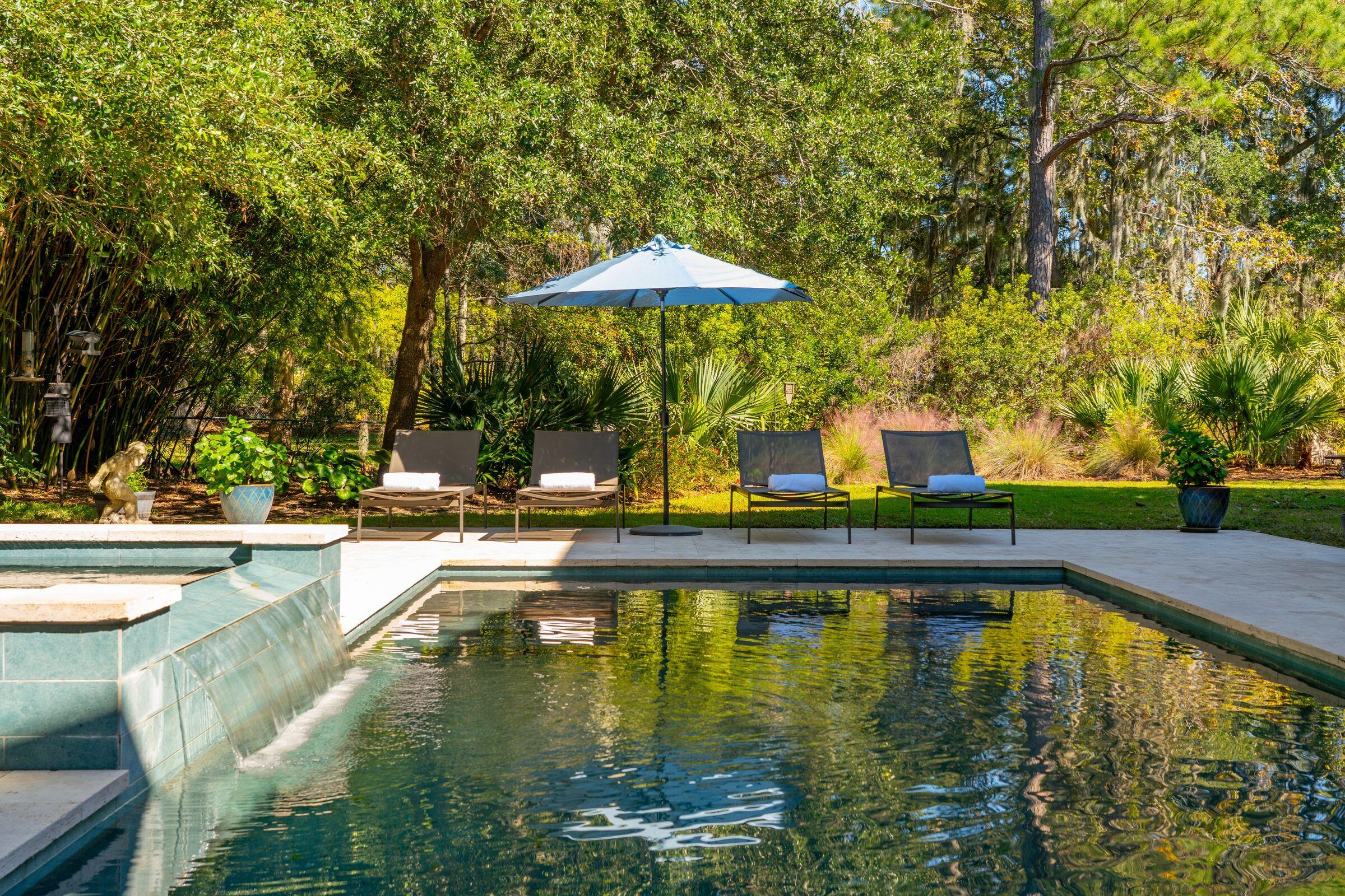 346 Bayview Drive Mount Pleasant, SC 29464 - Photo 49 of 78 Pool with Spa Waterfall