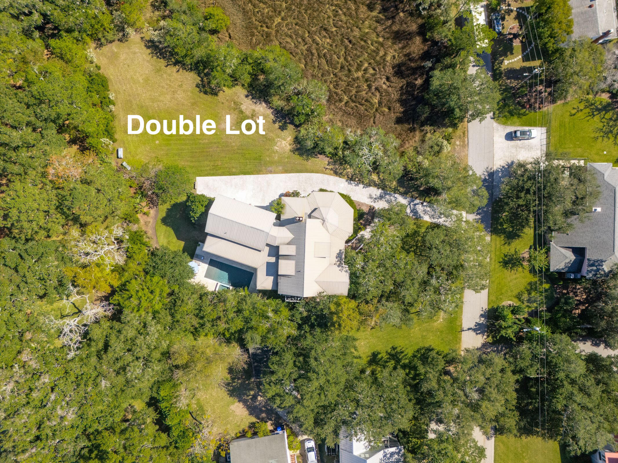 346 Bayview Drive Mount Pleasant, SC 29464 - Photo 77 of 78 Aerial of 1 Acre Estate