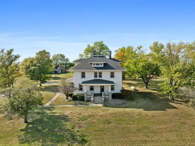 a house view with a garden space