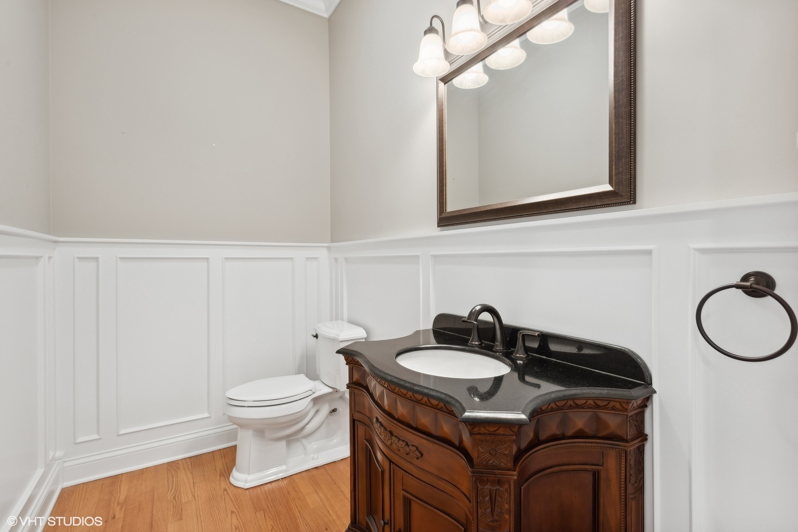 5N156 Dunham Road St. Charles, IL 60174 - Photo 35 of 65 a bathroom with a sink a toilet and a mirror