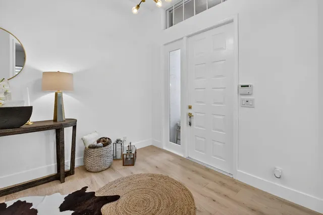 a very nice looking room with a large window