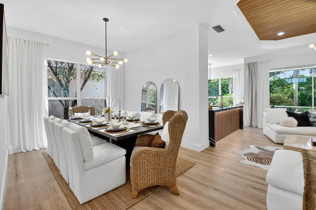 a view of a house with a garden and plants