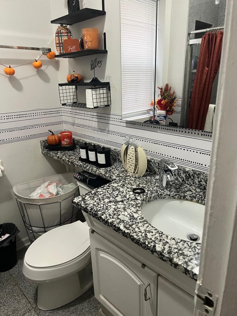 6155 South Whipple Street Chicago, IL 60629 - Photo 7 of 18 a bathroom with a sink and a mirror