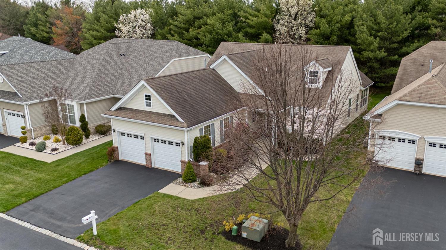 247 Spring Meadow Way Monroe Township, NJ 08831 - Photo 30 of 32 a aerial view of a house with a yard