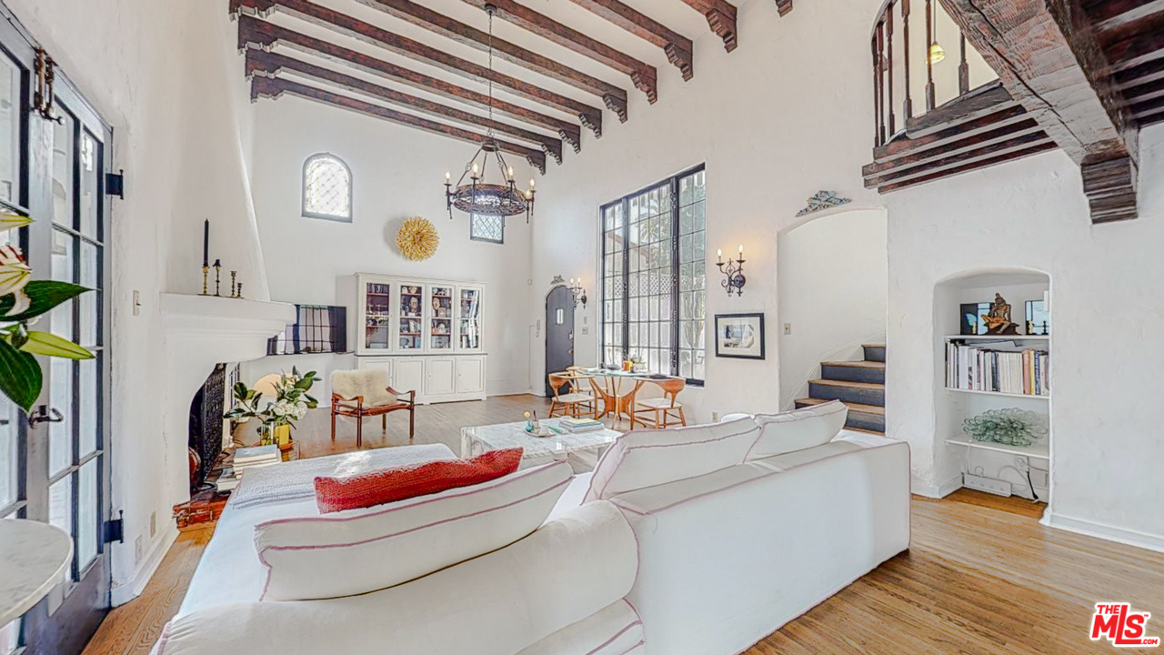 6854 Iris Circle Los Angeles, CA 90068 - Photo 6 of 35 a living room with furniture and a wooden floor