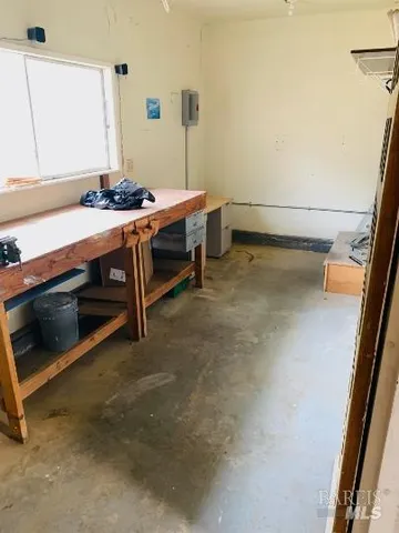 a room with storage and utility