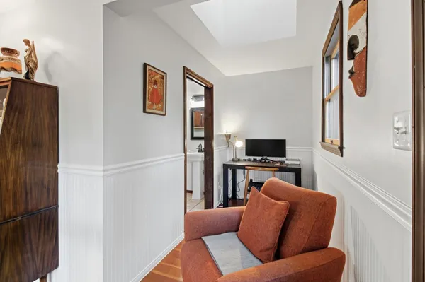 a view of an outdoor sitting area