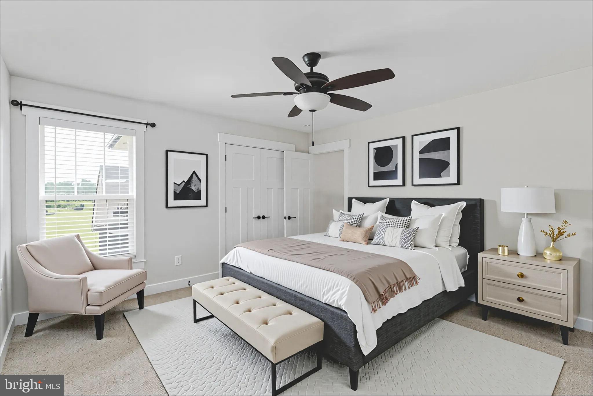 115 Saddle Ridge Lane Fredericksburg, VA 22406 - Photo 64 of 100 a bedroom with a bed a couch and a window