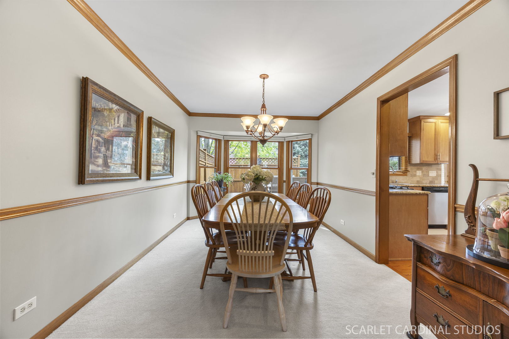 2565 Thornley Court Aurora, IL 60504 - Photo 15 of 59 a dining room with furniture a chandelier and window
