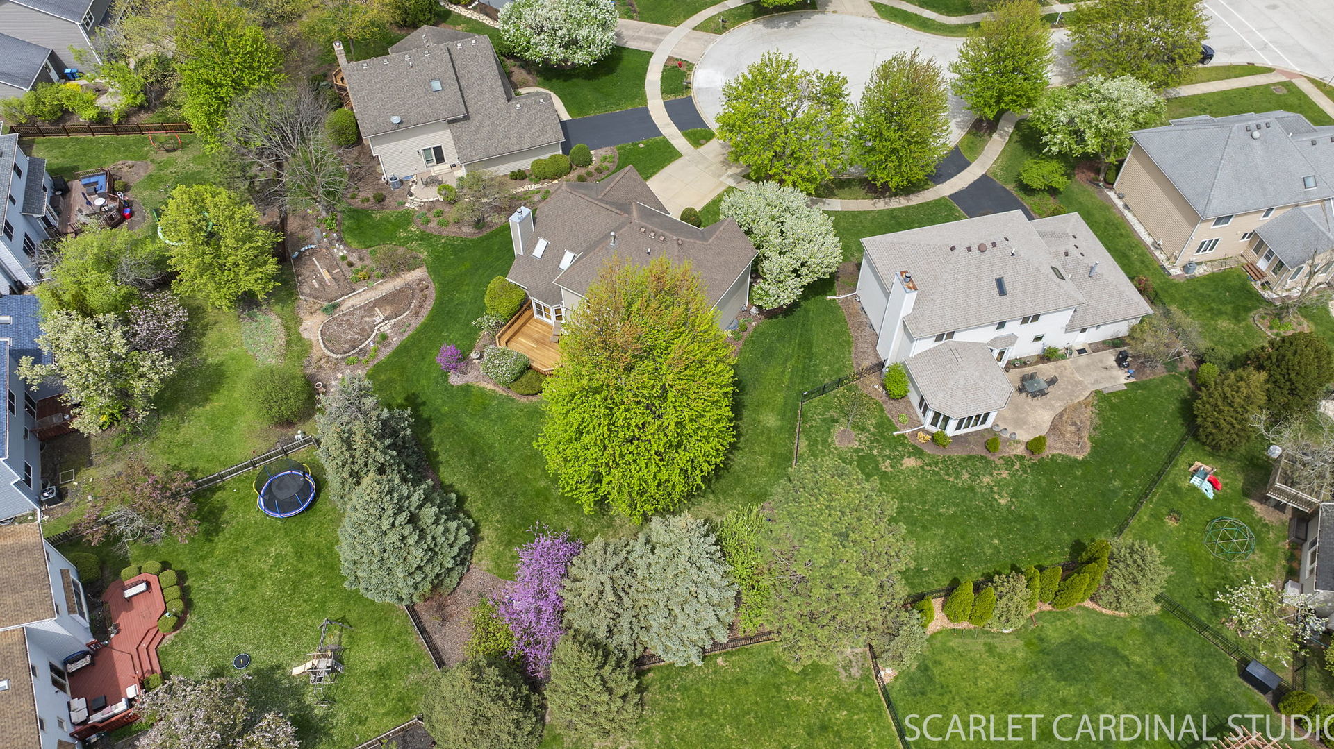 2565 Thornley Court Aurora, IL 60504 - Photo 48 of 59 an aerial view of a house with a yard