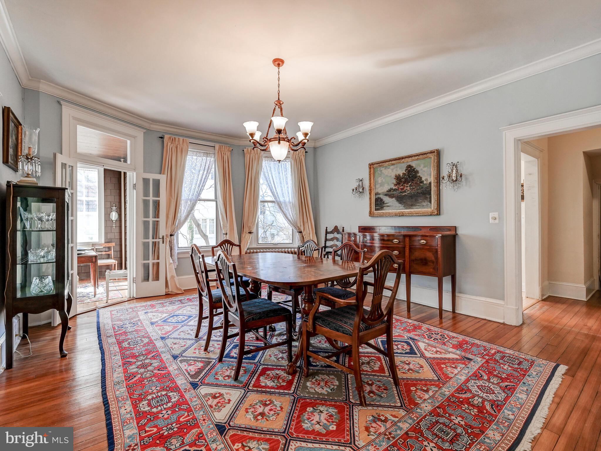 202 Edgevale Road Baltimore, MD 21210 - Photo 12 of 40 French doors to sun porch