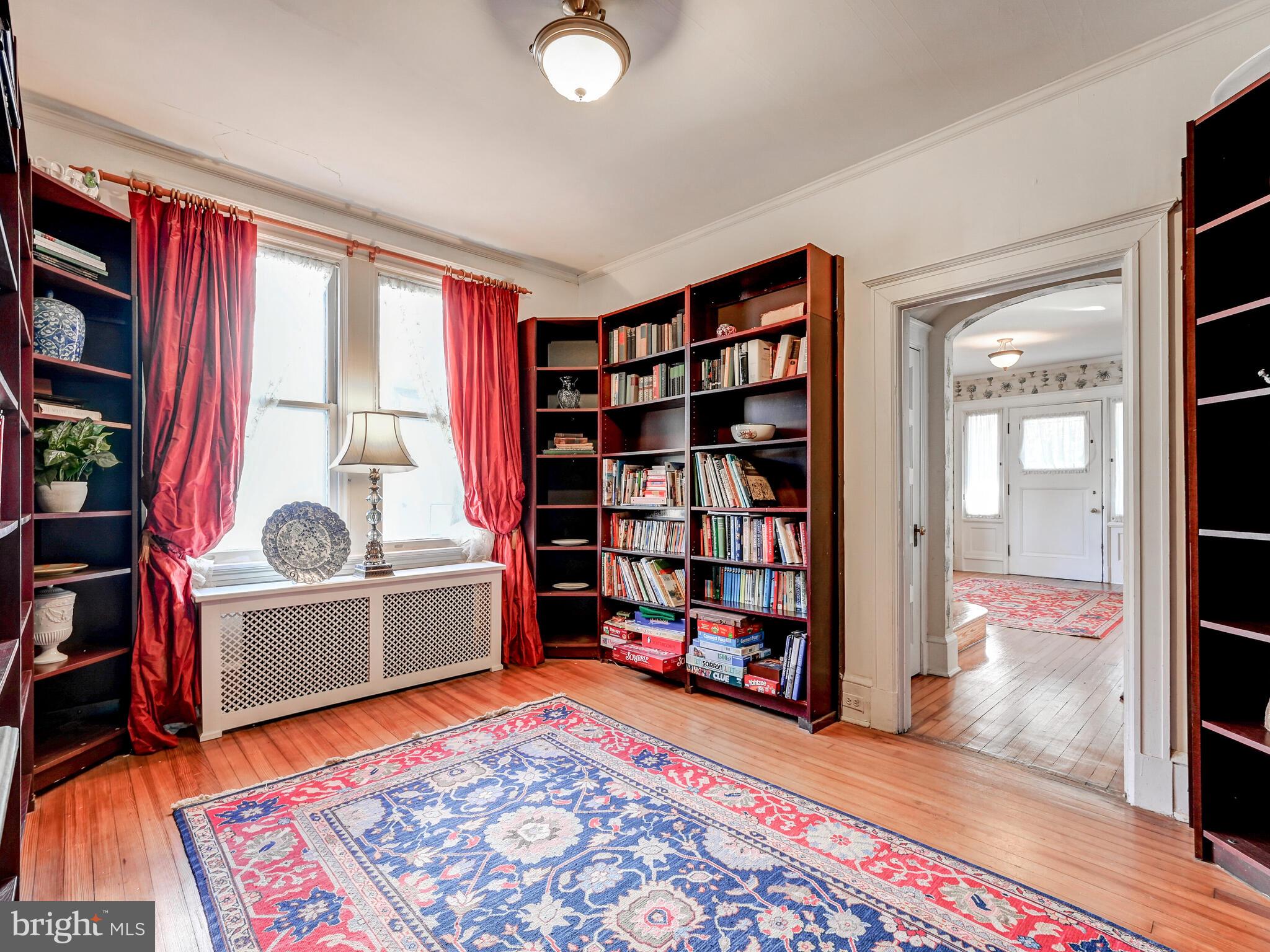 202 Edgevale Road Baltimore, MD 21210 - Photo 20 of 40 Built-in book shelves in library