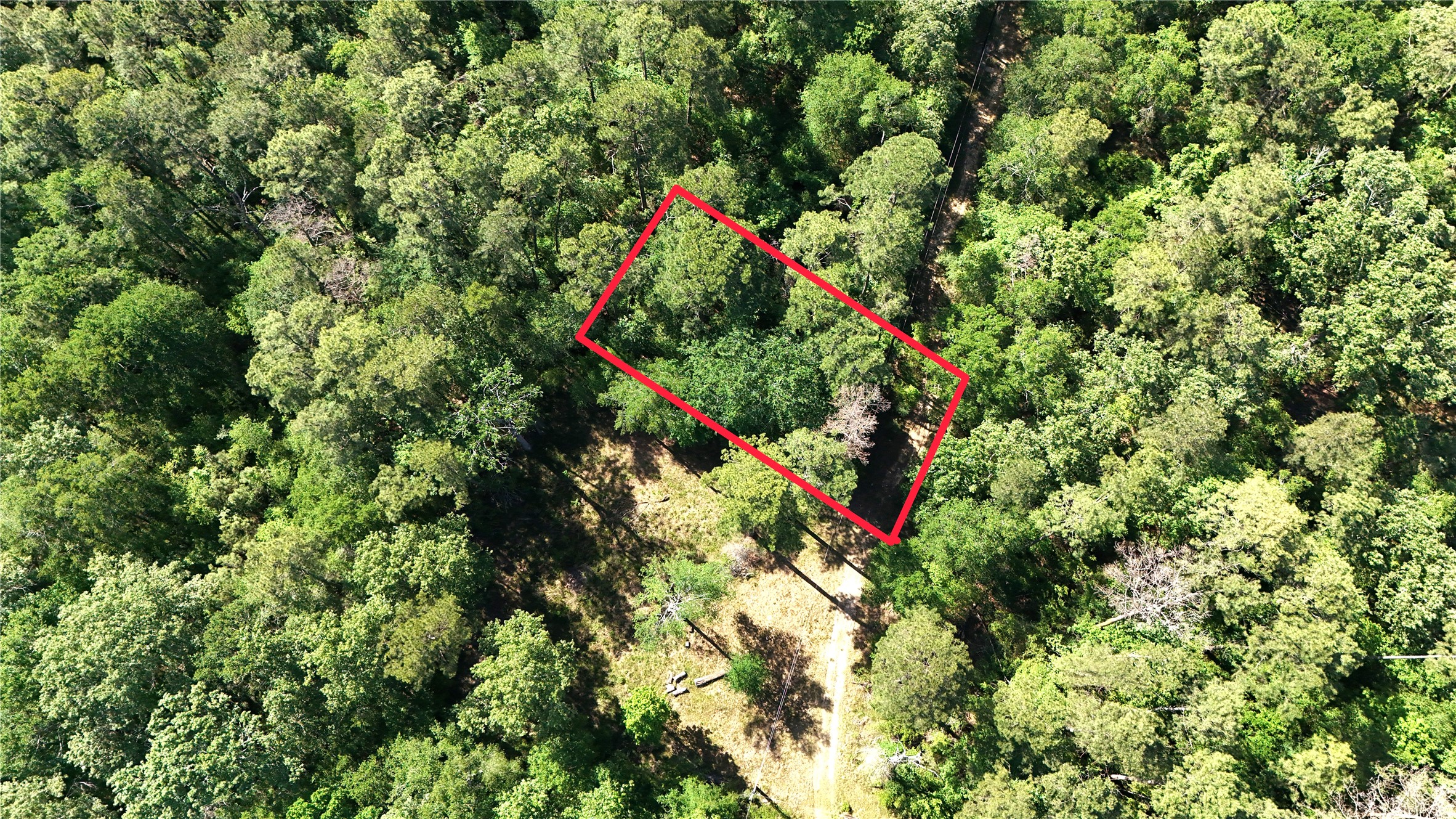 0 Reba Road Huffman, TX 77336 - Photo 3 of 5 a backyard of a building with lots of trees