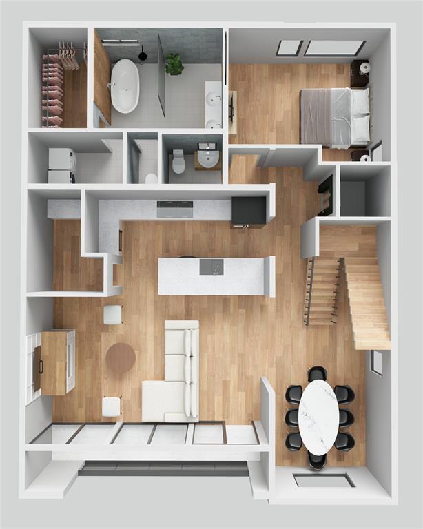 1111 Raiford Road, Unit 112 Carrollton, TX 75007 - Photo 18 of 19 a bathroom with a mirror and vanity