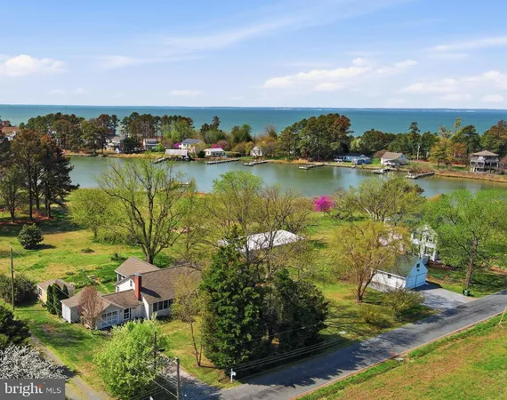 a view of a lake with a city