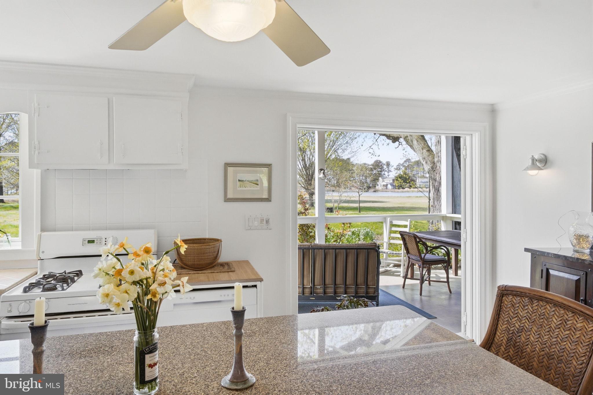 4940 Fairbank Road Tilghman, MD 21671 - Photo 8 of 36 Kitchen Looking Out to Rear patio - Water View