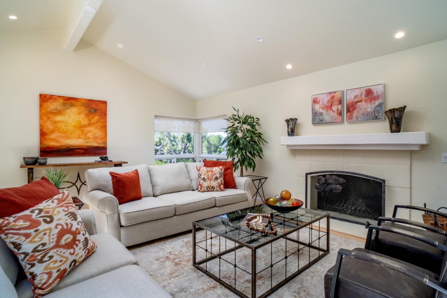 335 El Caminito Road Carmel Valley, CA 93924 - Photo 20 of 59 a living room with furniture and a fireplace