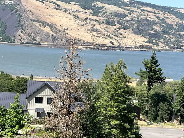 a house with a tree in the background