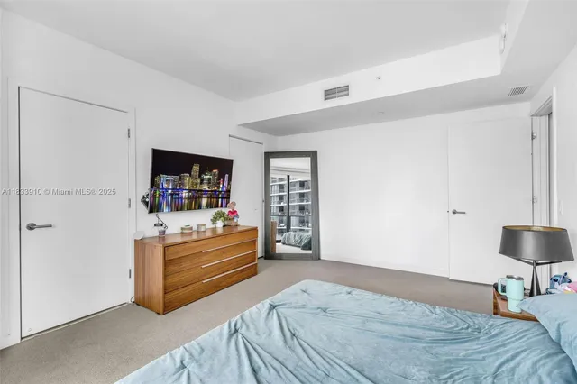 a city view with tall buildings