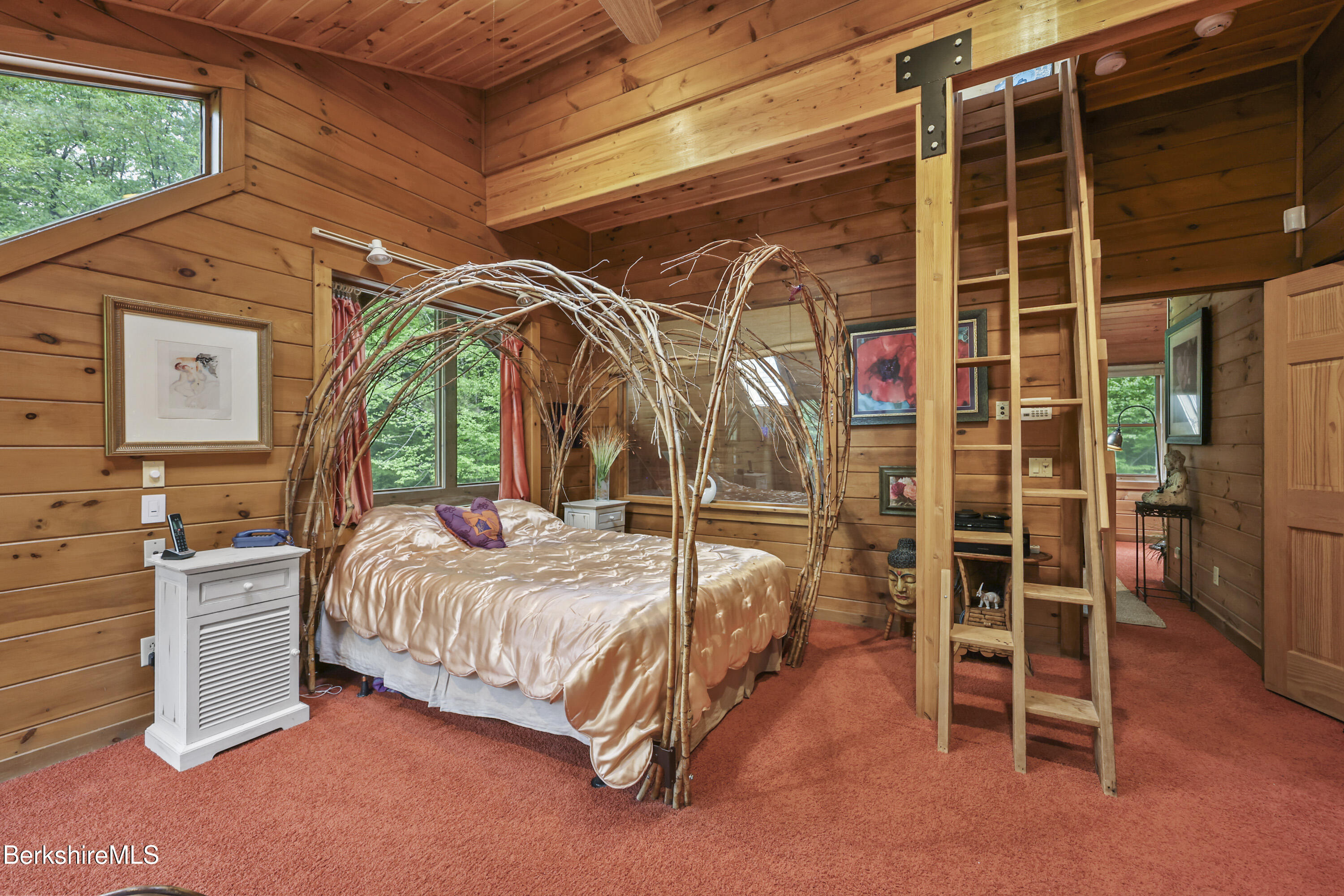 236 Surriner Road Becket, MA 01223 - Photo 34 of 45 a bedroom with a bed and a window