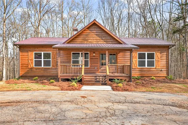 a front view of a house