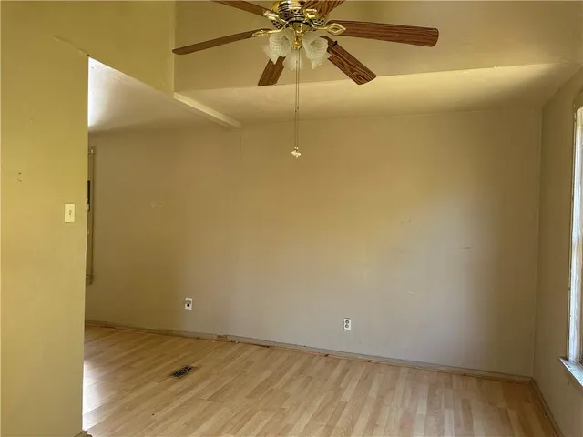 a view of an empty room