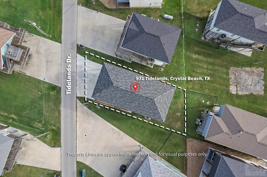 971 Tidelands Crystal Beach, TX 77650 - Photo 10 of 38 an aerial view of a house
