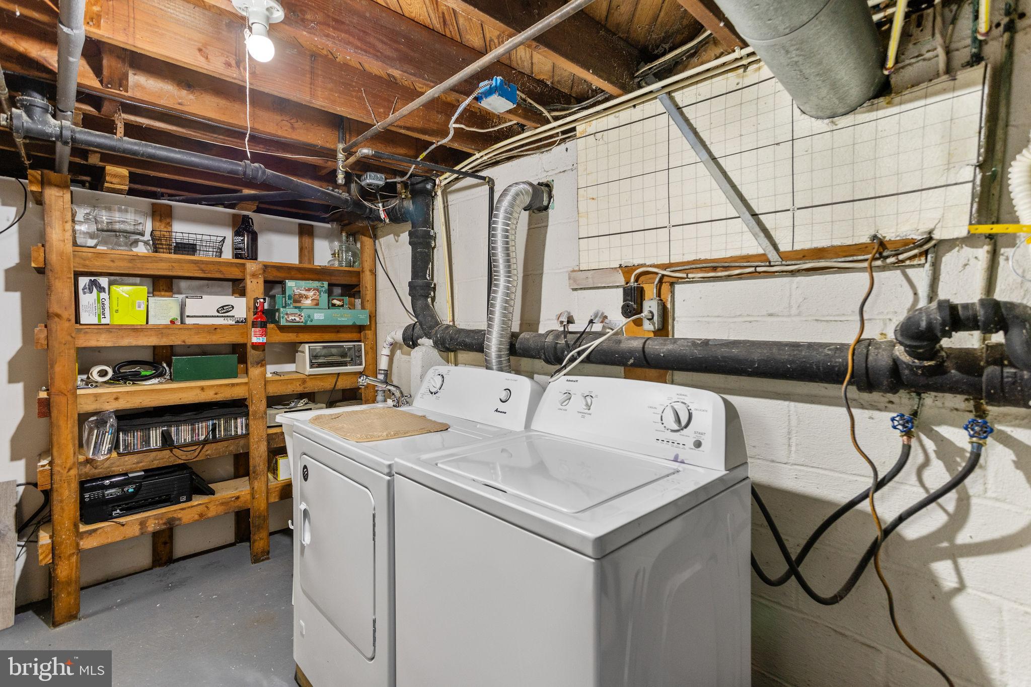 9 Maguire Road Hamilton, NJ 08690 - Photo 25 of 34 Laundry with new Basin Sink & Storage Shelves