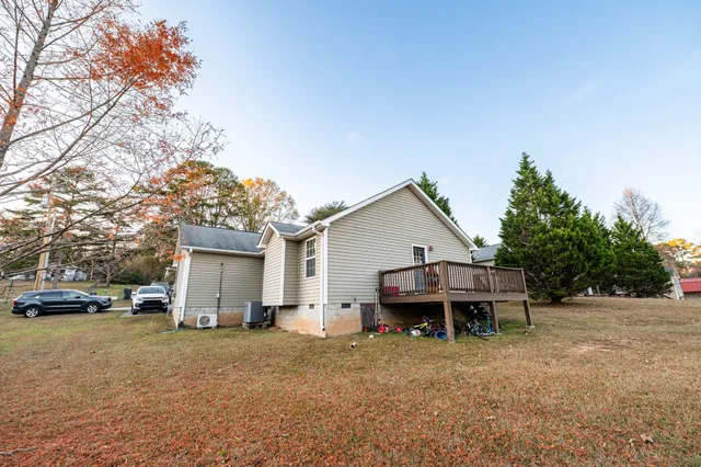 a view of a house with a patio