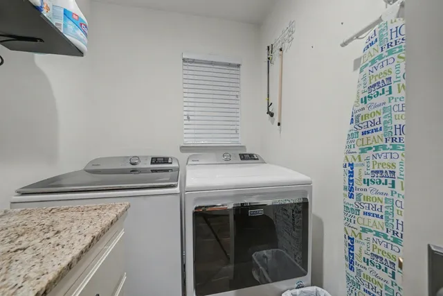 a view of washer and dryer