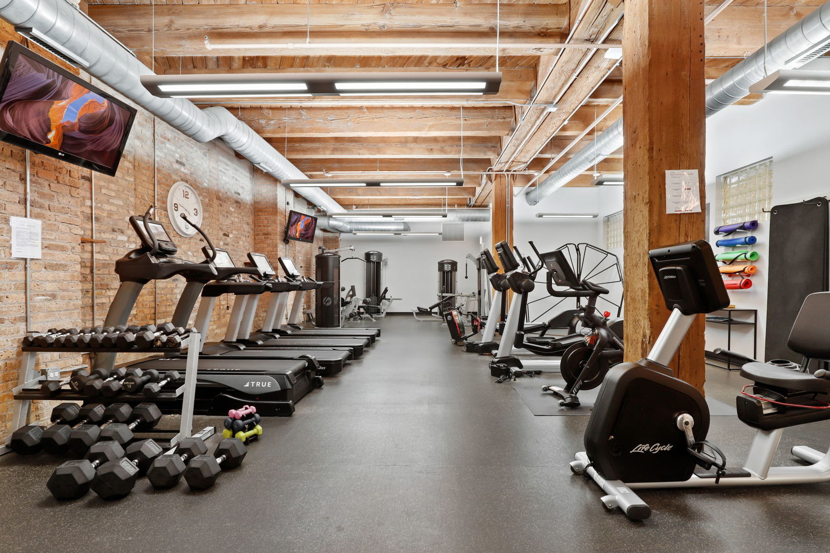 1040 West Adams Street, Unit 224 Chicago, IL 60607 - Photo 24 of 32 a view of a room with gym equipment