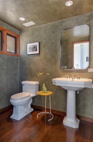 a bathroom with a sink and a toilet