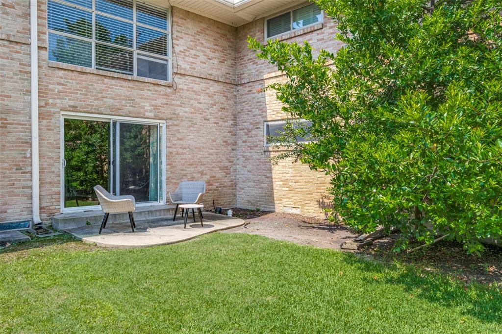 6131 Bandera Avenue, Unit A Dallas, TX 75225 - Photo 13 of 13 a view of a patio with table and chairs and potted plants