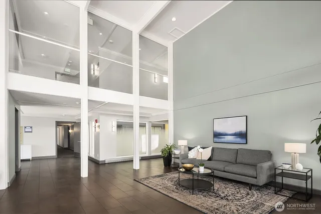 a view of a building with a street