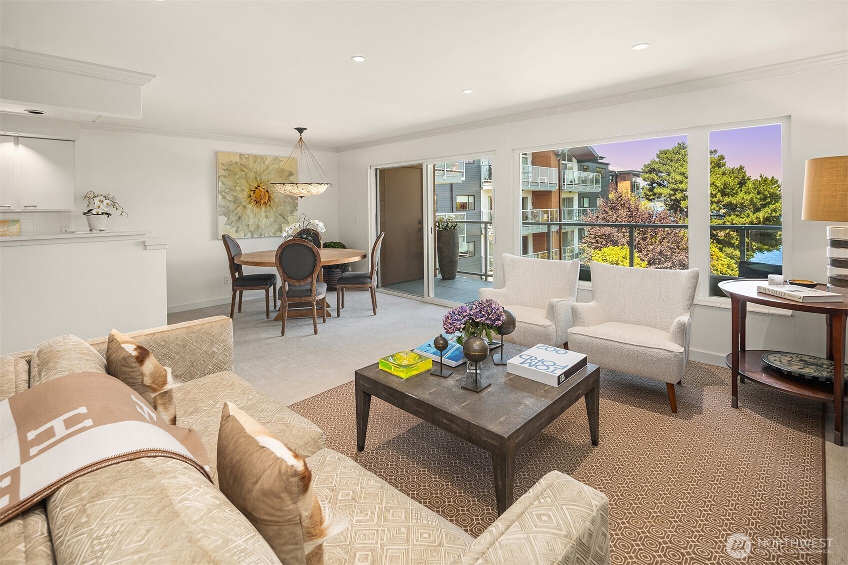 2500 Canterbury Lane East, Unit 302 Seattle, WA 98112 - Photo 3 of 33 a living room with furniture and a large window