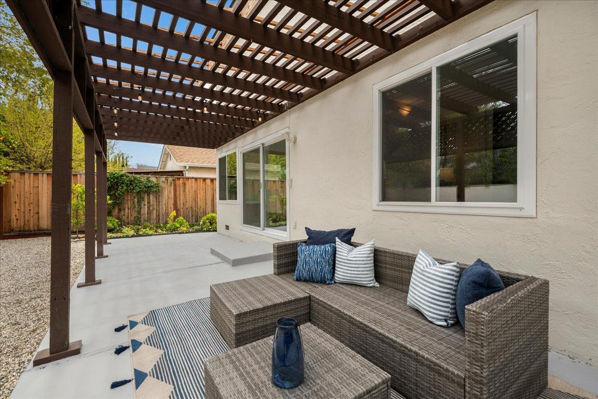 4118 Rosenbaum Avenue San Jose, CA 95136 - Photo 47 of 55 a outdoor living space with furniture and a potted plant