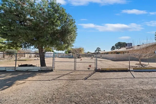 a view of a street with a building