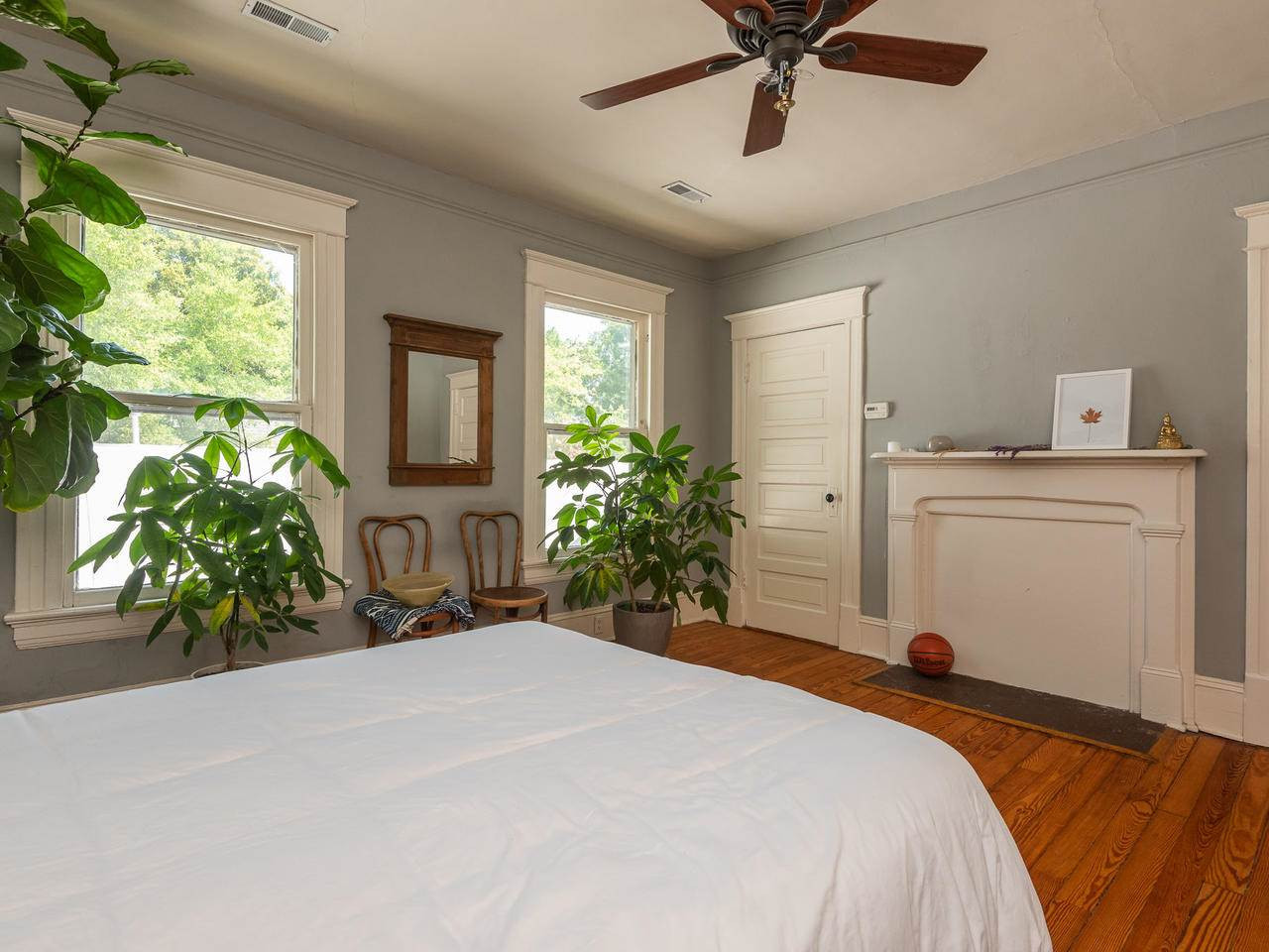 109 North Bloodworth Street Raleigh, NC 27601 - Photo 30 of 30 a bedroom with a bed and a large window