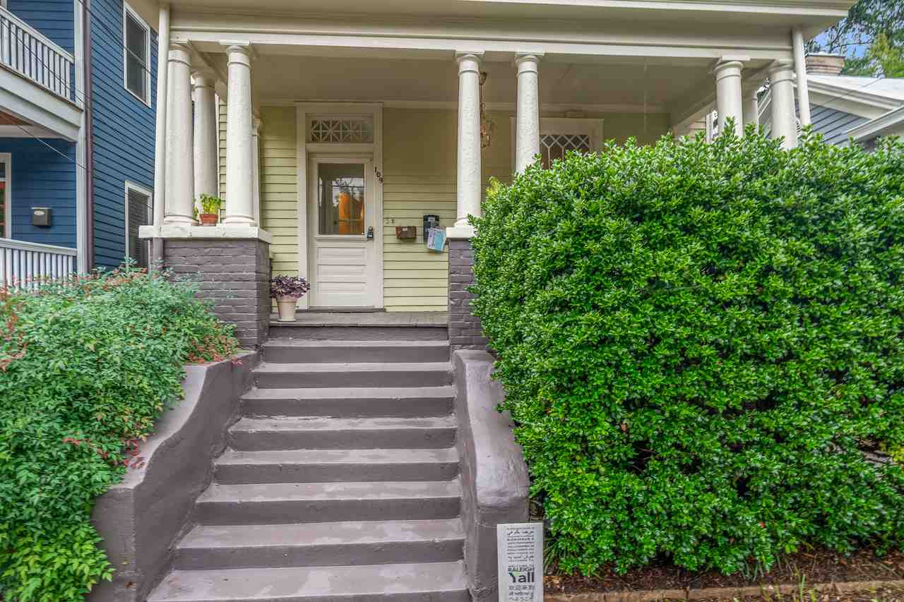 109 North Bloodworth Street Raleigh, NC 27601 - Photo 4 of 30 a view of a house with potted plants