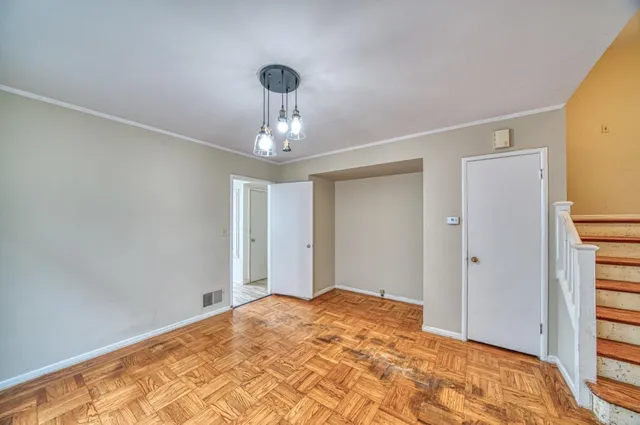 a view of an empty room