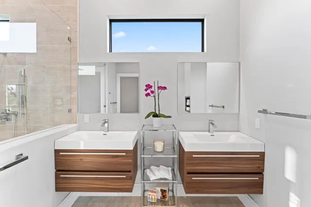 a view of swimming pool with seating space