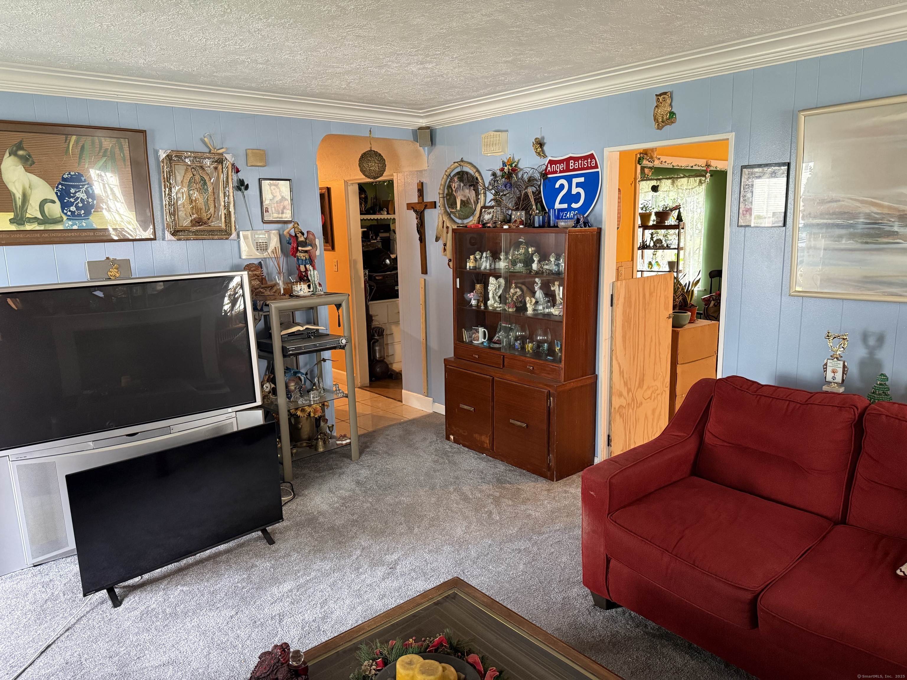 181 City View Avenue Bridgeport, CT 06606 - Photo 28 of 33 a living room with furniture and a flat screen tv